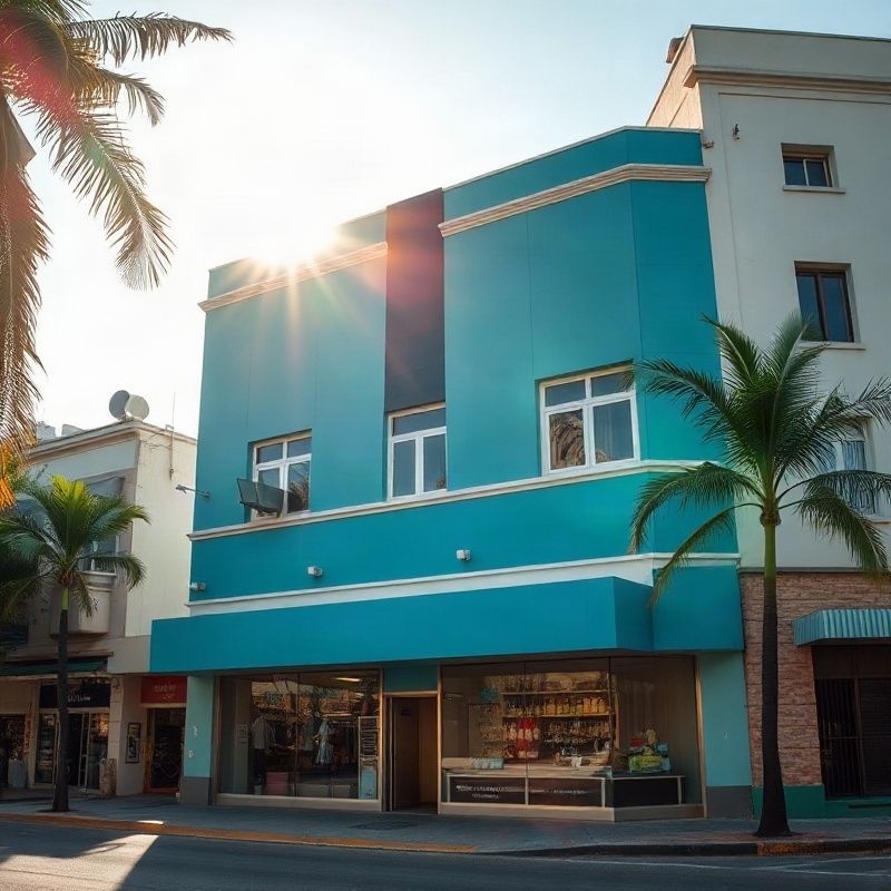 Fachada do prédio comercial da Mintadelta na Rua XV de Novembro